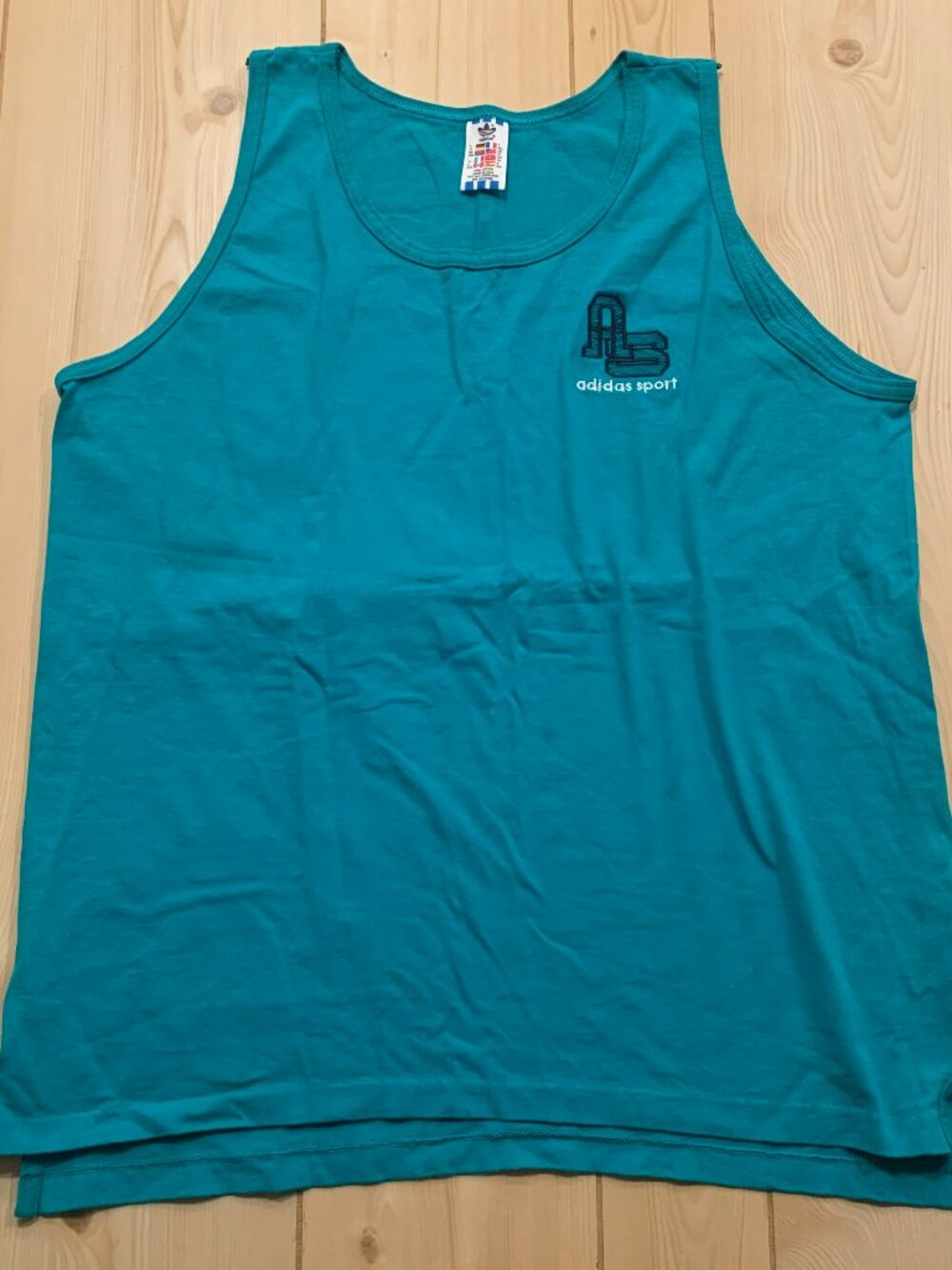 Vintage 90s Adidas Sports Single Stitch Activewear Athletic Tank Top Size XL